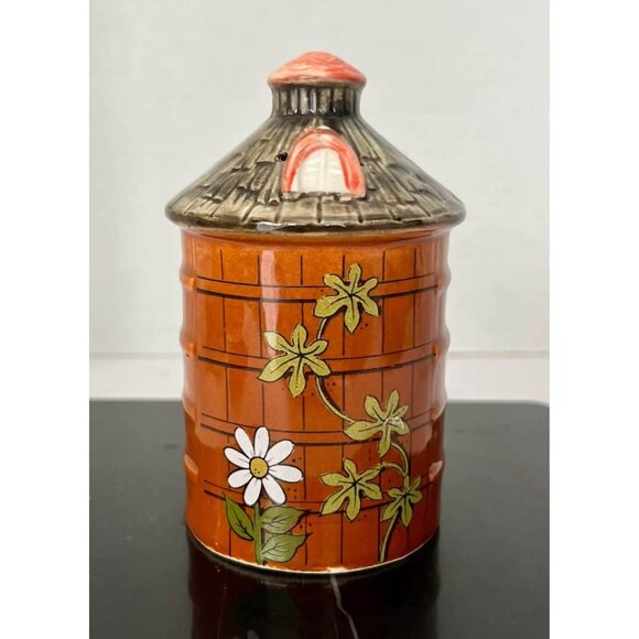 Vintage Enesco Gentleman Farmar Barn & Silo Salt Pepper S&P Shakers Set cir 1980 - Picture 5 of 5